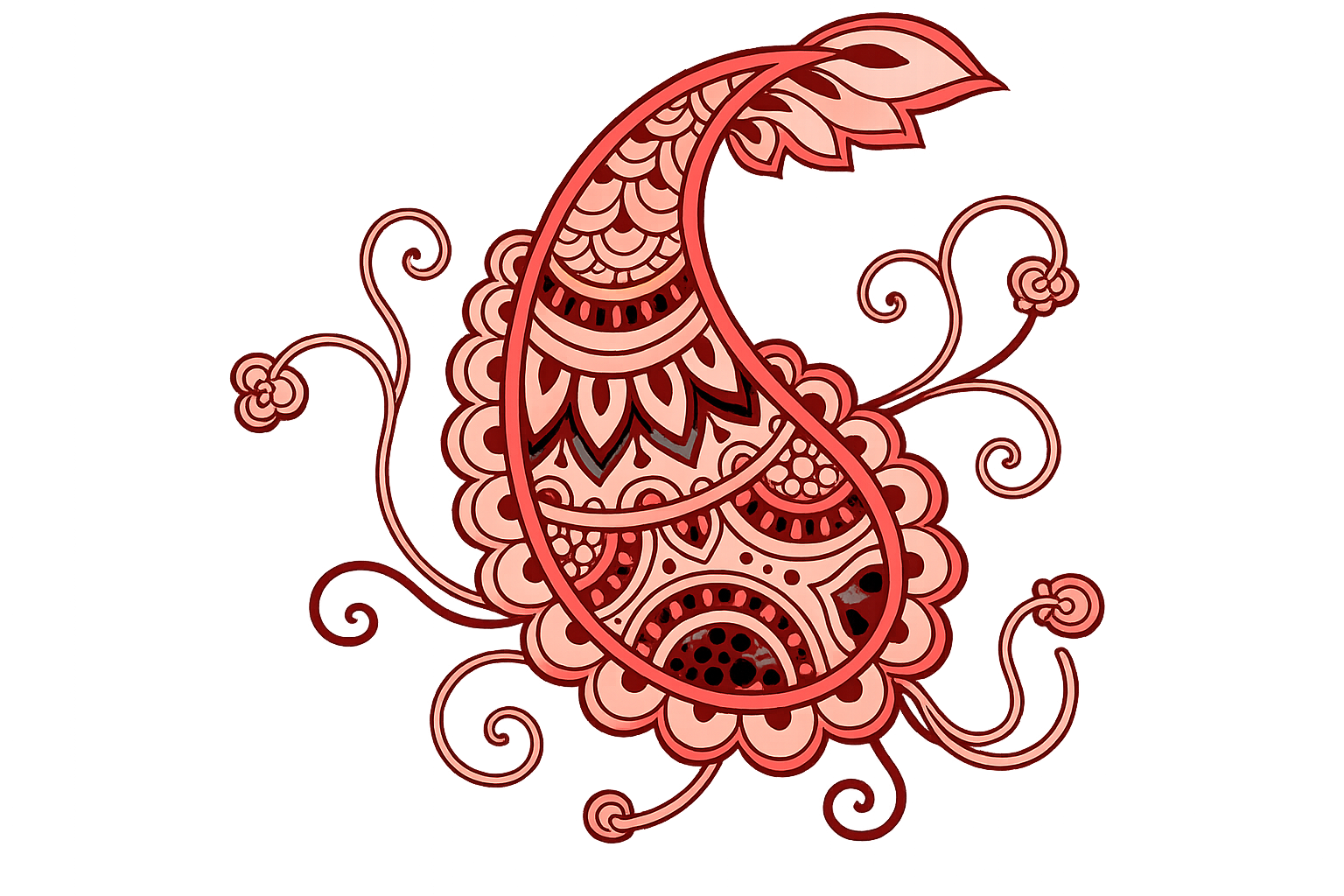 Decorative floral right